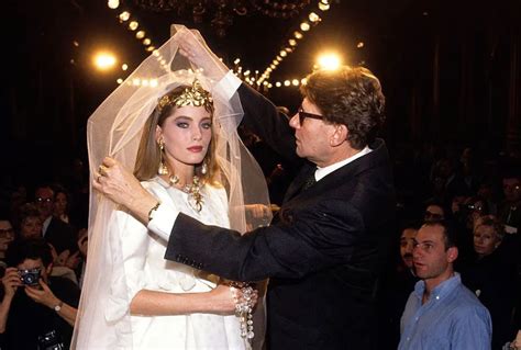 abito da sposa melanzana yves saint laurent|Yves Saint Laurent's Most Iconic Wedding Dresses .